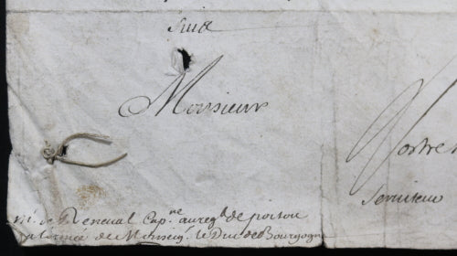 1702 lettre du ministre Chamillart (Louis XIV) sur lettres de noblesse