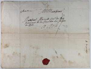 1730 Chalon, lettre de Masson de Gendrier à M. Macault Con.er du Roi