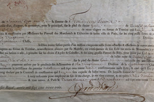 1733 quittance rente viagere, Pierre-Nicolas Gaudin Garde Trésor Royal