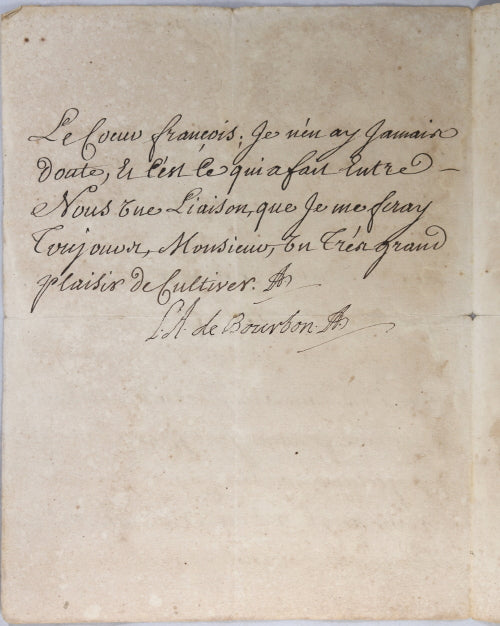 1734 lettre Comte de Toulouse au Comte Pighetti, situation Parme #3 of 3