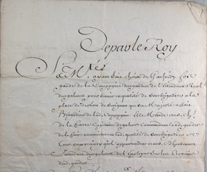 1738-49,  4 nominations militaires M. de Gaufridy de Fos (Louis XV)