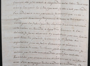 1754 lettre négotiant Rouffio à Montauban, peaux pour souliers Canada
