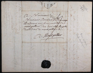 1755 lettre Chardenon (Académie Dijon) à Boissier (U. Montpellier)
