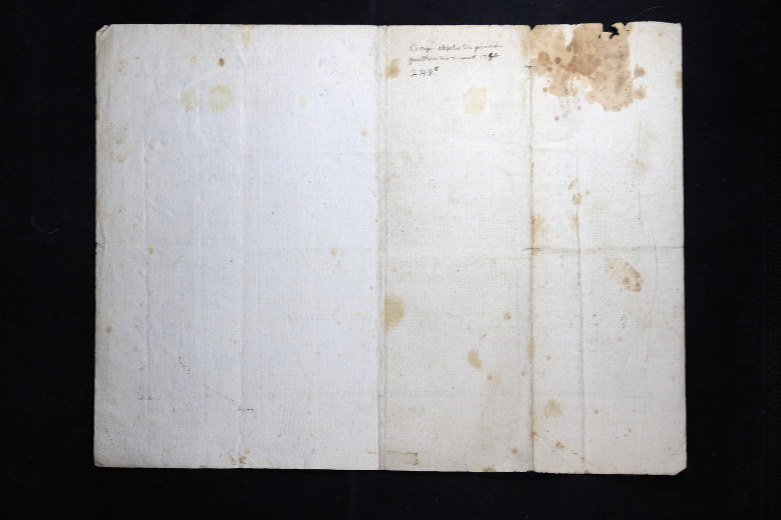 1756 congé soldat régiment d'Orleans. signature un noble guillotiné 1794