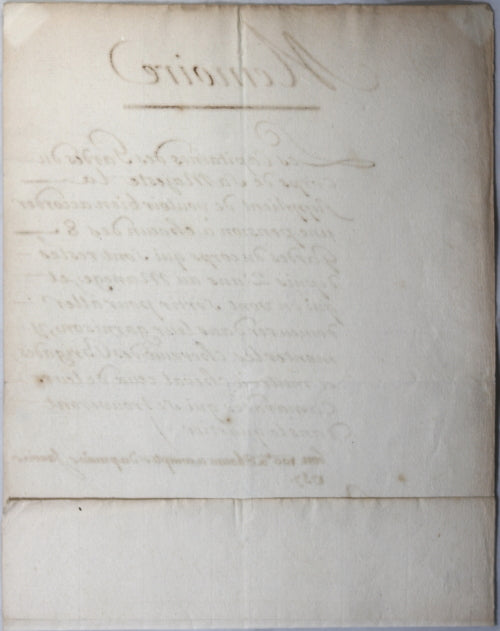 1756 pension Gardes du Corps Louis XV, approuvé par Mal. de Noailles