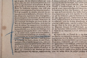 1757 Paris journal ‘Annonces, Affiches, et Avis Divers’ No. 18