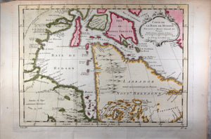 1757 Bellin map of Canada's Hudson Bay
