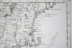 1757 Bellin map of Florida and Louisiana