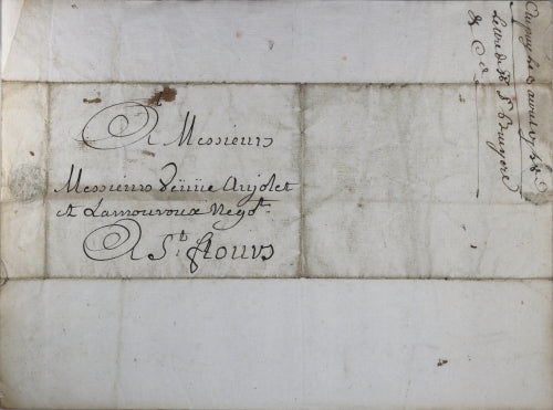 1758 lettre de Puy sur achat de tabac d’Hollande