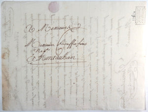 1760 lettre négociant de Bordeaux à un de Montauban, siège de Québec