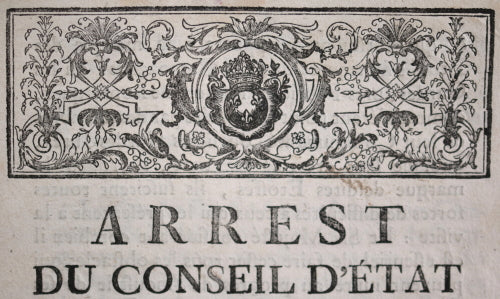 1762 arrêt du roi Louis XV sur fabrication des étoffes 1762 arrêt du roi Louis XV sur fabrication des étoffes
