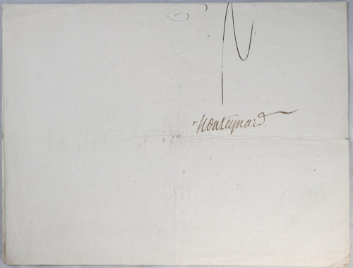 1772 Louis XV pour Sr. Montaudouin, Sous-lieutenant régiment Colonel Général