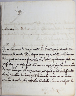 1775 lettre de Lambert, sera contrôleur général des finances Louis XVI