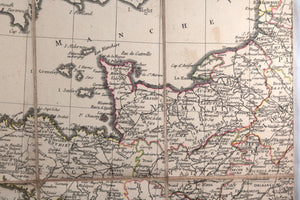 1781 Brion de la Tour carte de France et ses 40 Gouvernements Généraux