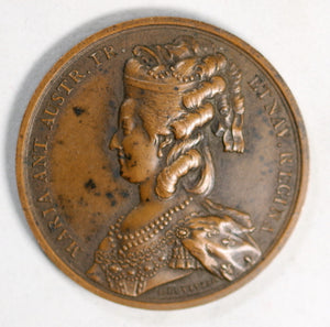  1781 médaille buste de Louis XVI et Marie-Antoinette, par Duvivier