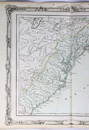 1785 Brion map of East Coast of United States