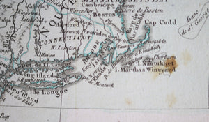 1785 Brion map of East Coast of United States