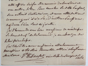 1786 Paris lettre Vicomte Durfort, pension lieutenant Durfort-Dragons