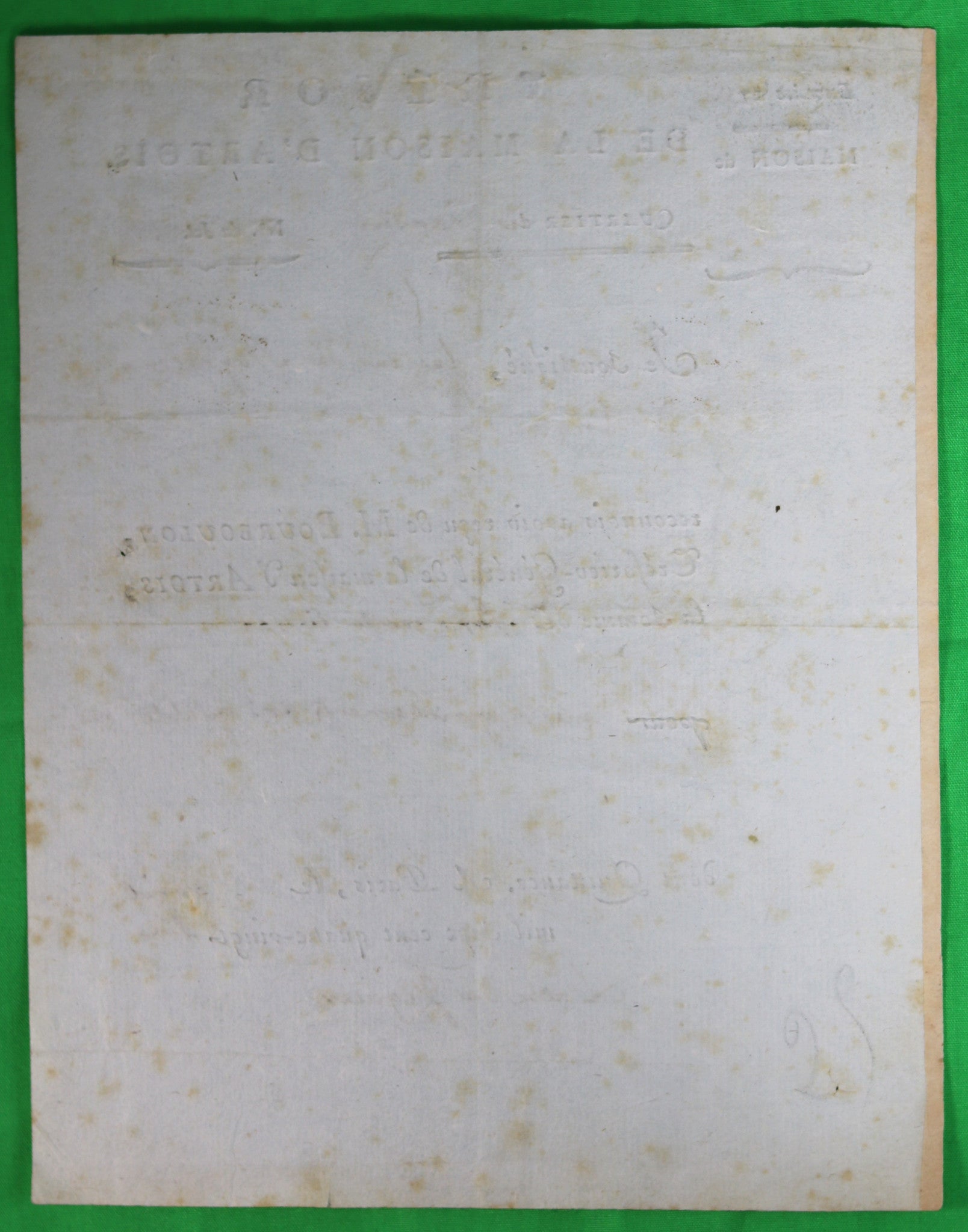 1786 quittance de l’abbe de Viguier, lecteur de M. le Duc d’Angouleme