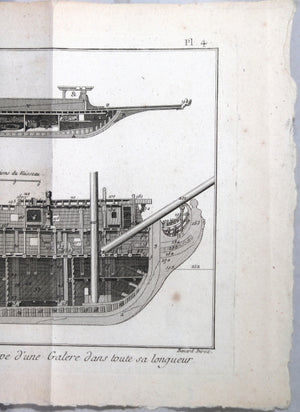 1787 gravure Bénard coupe deux vaisseaux françaises (Panckoucke) #5