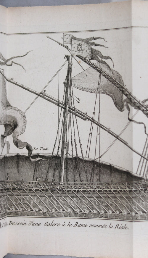 1787 gravure Bénard, galère La Réale de la marine française (Panckoucke) #6