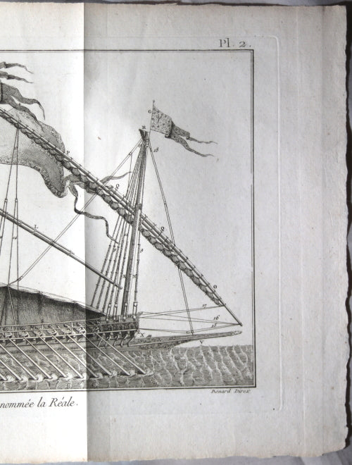 1787 gravure Bénard, galère La Réale de la marine française (Panckoucke) #6