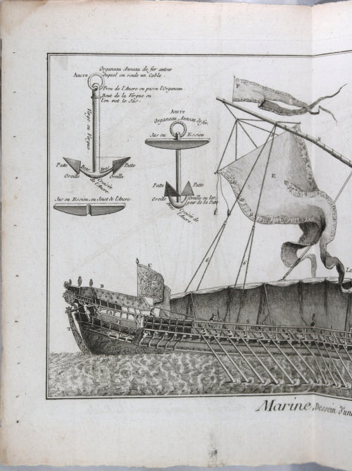 1787 gravure Bénard, galère La Réale de la marine française (Panckoucke) #6