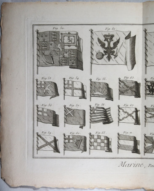 1787 gravure Bénard, pavillons marine française (Panckoucke) #3