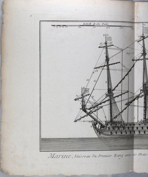 1787 gravure Bénard, galère La Réale de la marine française (Panckoucke) #6