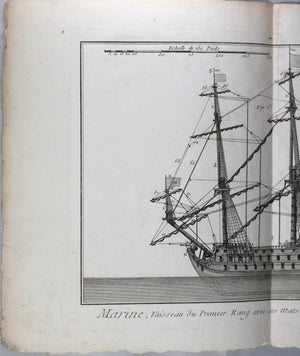 1787 gravure Bénard vaisseau marine française (Panckoucke) #4