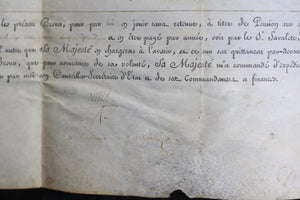 1787 pension pour Antoine d'Orlan de Polignac, signé Louis et Brienne