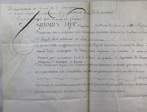 1788 charge Lieutenant en 2nd cavalerie, Louis XVI et comte de Brienne