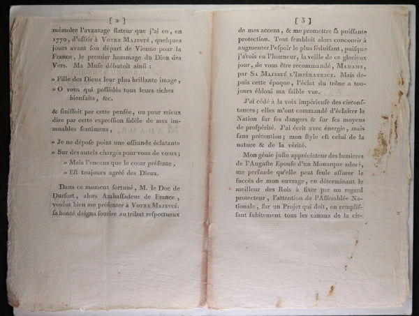 1789 pamphlet de Reboul Senebier à Marie Antoinette, banque nationale