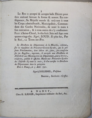 1791 Proclamation du Roi, Citoyens actifs dans Gardes Nationales