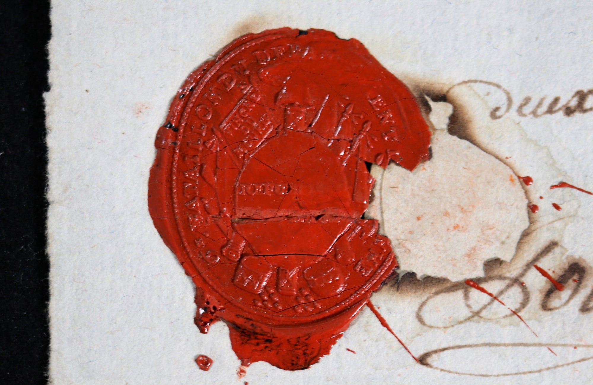 1793 certificat de bonne conduite 6e Bat. l'Yonne (Maubeuge)