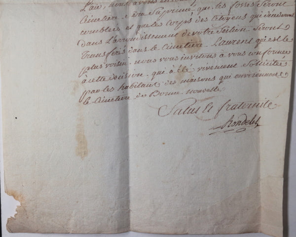 1794 Paris fermeture du cimetière Bonne Nouvelle : salubrité de l’air