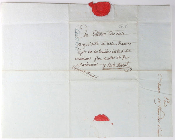 1794 Thermidor lettre député Vendée J.M. Musset Représentant du Peuple
