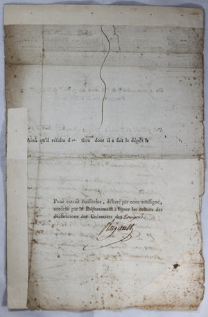1794 Paris créanciers sur l’émigré Baron Montalembert