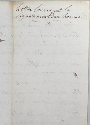 1794 deux documents, évadés de la prison de Pontoise (Seine et Oise)