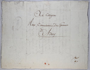 1794 lettre sur manque d'espace pour cordes des clochers, Huy Belgique