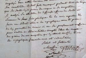 1794 lettre au général Peyron, administrateurs d’Albi sur un soldat