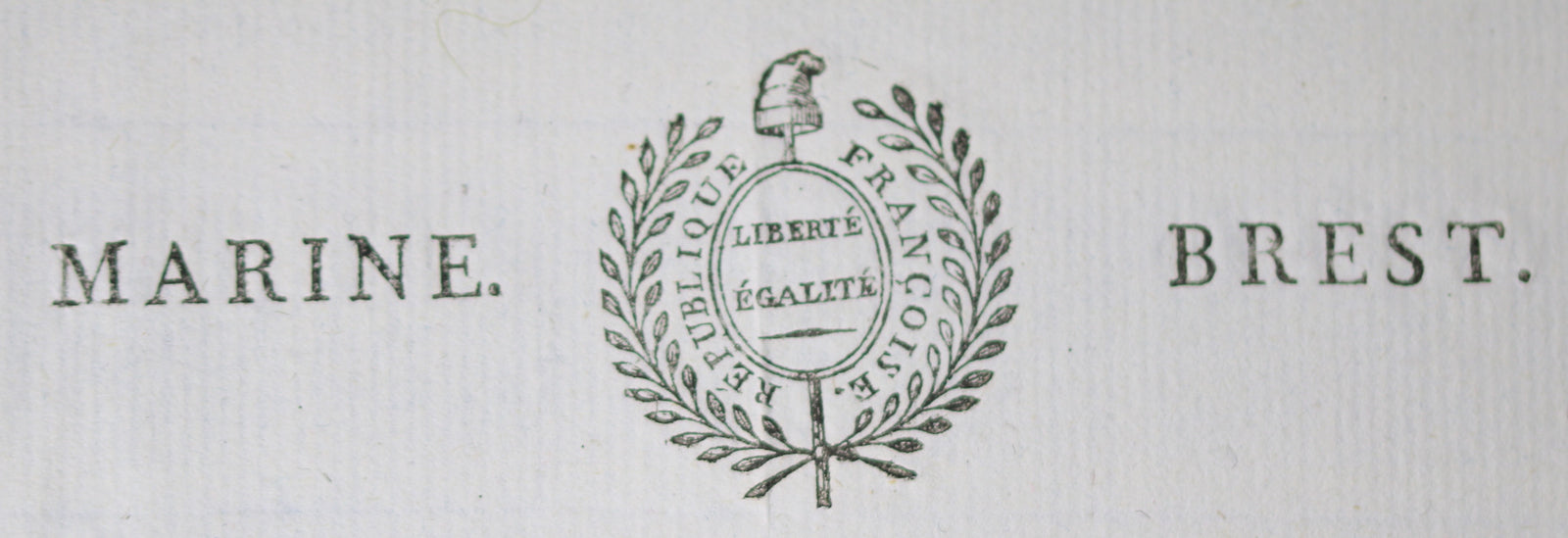 1795 Révolution état de service d’un matelot au Port de Brest