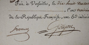 1795 Versailles paiement eau bonne, Goujon (Insurrection Prairial)