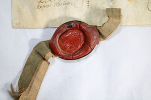 1795 attestation d’authenticité horloge avec sceau, Limours (Essone) 