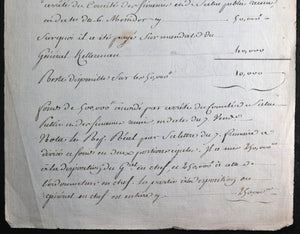 1795 états des sommes payées sur les fonds accordées à Armée des Alpes