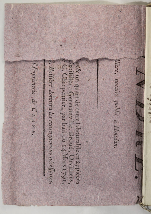 1795 fabuleux inventaire après décès d'un cultivateur, Houdan (Yvelines)