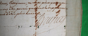1796 lettre du Ministre Colonies Truguet à Étampes (Saint-Domingue)