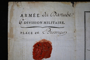 1799 Armée du Danube, 53e Demi-Brigade – congé absolu