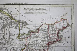 @1799 Blondeau map eastern USA / carte partie est des États-Unis