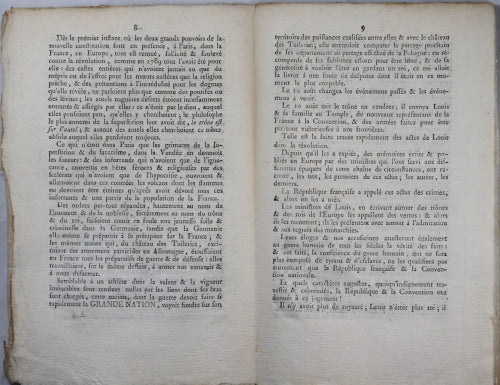 1799 lot de deux discours par Garat (Conseil des Anciens) #2